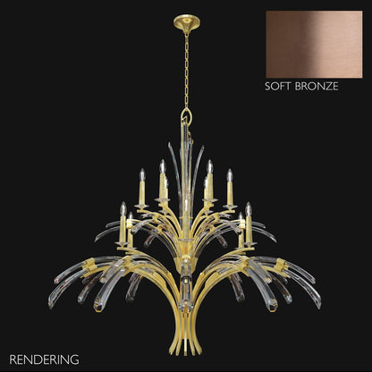 Fine Art Lamps Trevi 56 Inch 12 Light Chandelier Cp737285