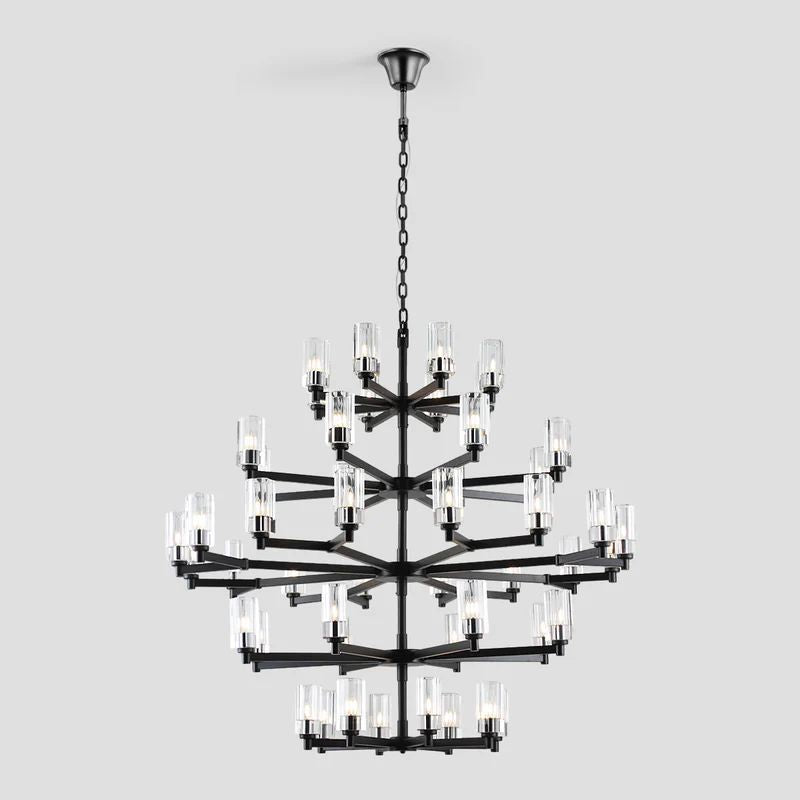 Foyer 5-Tier Crystal Chanderlier 70" W