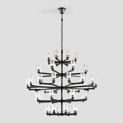 Foyer 5-Tier Crystal Chanderlier 70" W