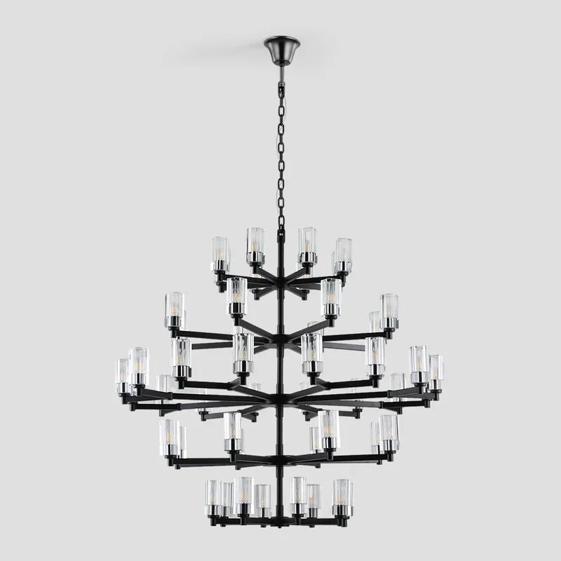 Foyer 5-Tier Crystal Chanderlier 70" W