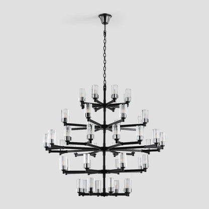 Foyer 5-Tier Crystal Chanderlier 70" W