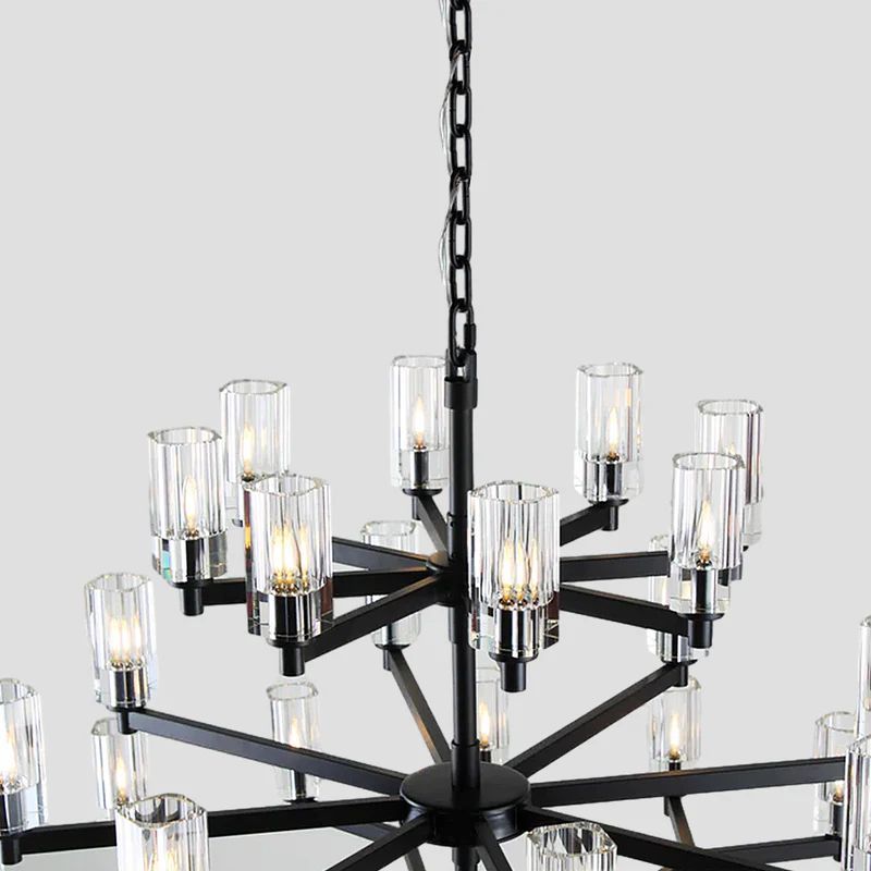 Foyer 5-Tier Crystal Chanderlier 70" W