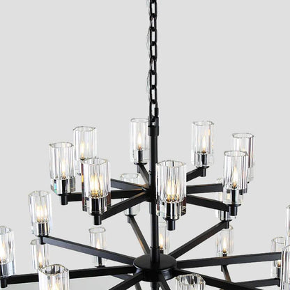 Foyer 5-Tier Crystal Chanderlier 70" W