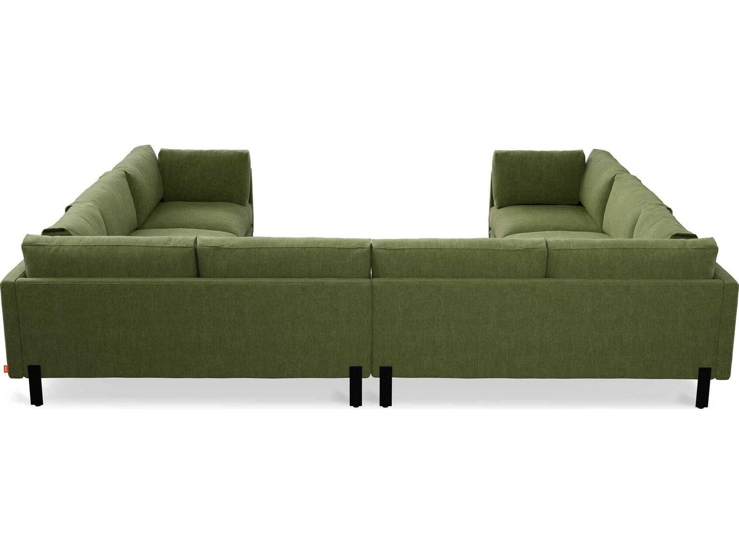 Silverlake 4-Piece U-Shaped Bastille Clover Green Fabric Sectional Sofa