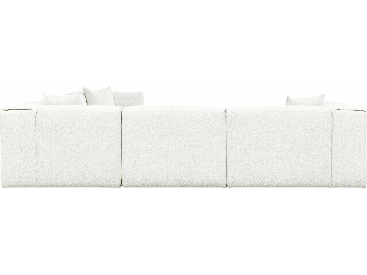 Nest 5-Piece Modular Sectional Sofa in Morris Bone Bouclé Fabric