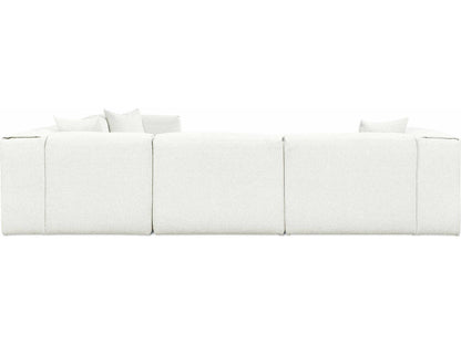 Nest 5-Piece Modular Sectional Sofa in Morris Bone Bouclé Fabric