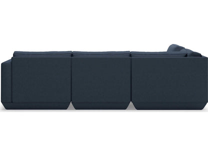Podium 5-Piece Modular Hanson Navy Fabric Sectional