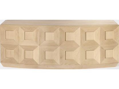 Stilo 75-Inch Oak Wood Media Console in Natural Finish