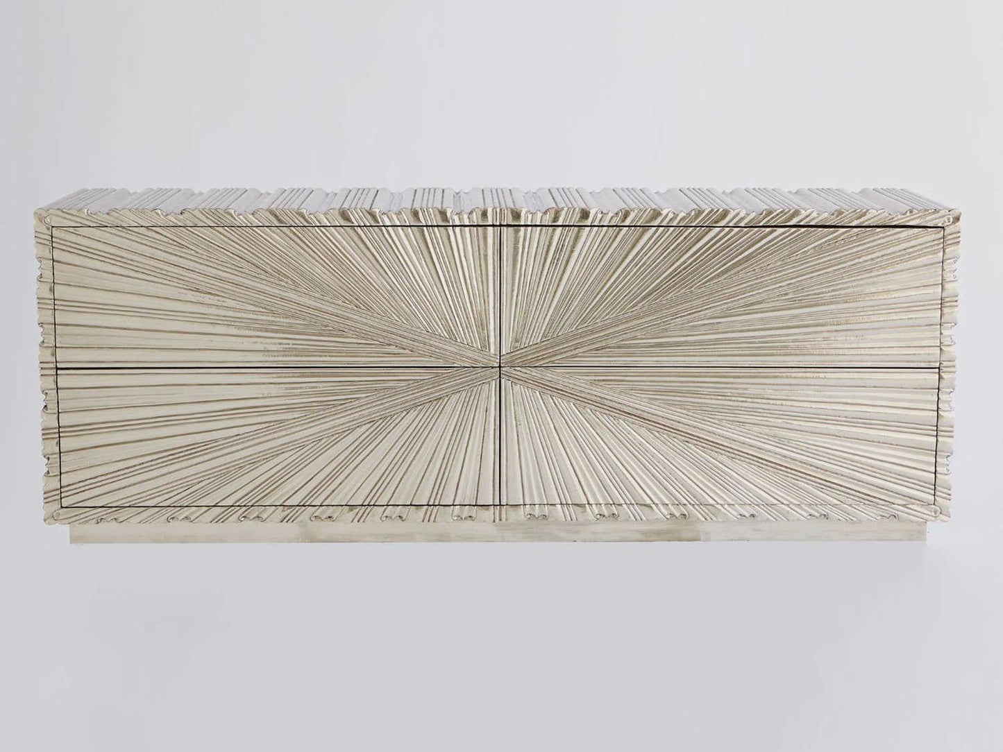 72 Inch Grey Deco White Alloy Metal Sideboard