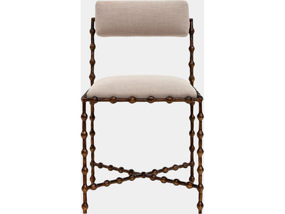 Elder Bronze Upholstered Armless Dining Chair