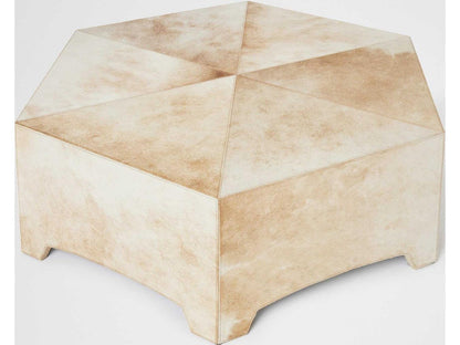 Brindle Hexagon Wood Coffee Table