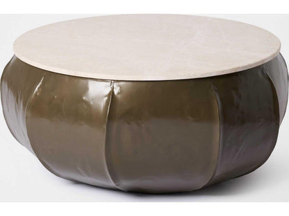Cactus Round Marble Coffee Table