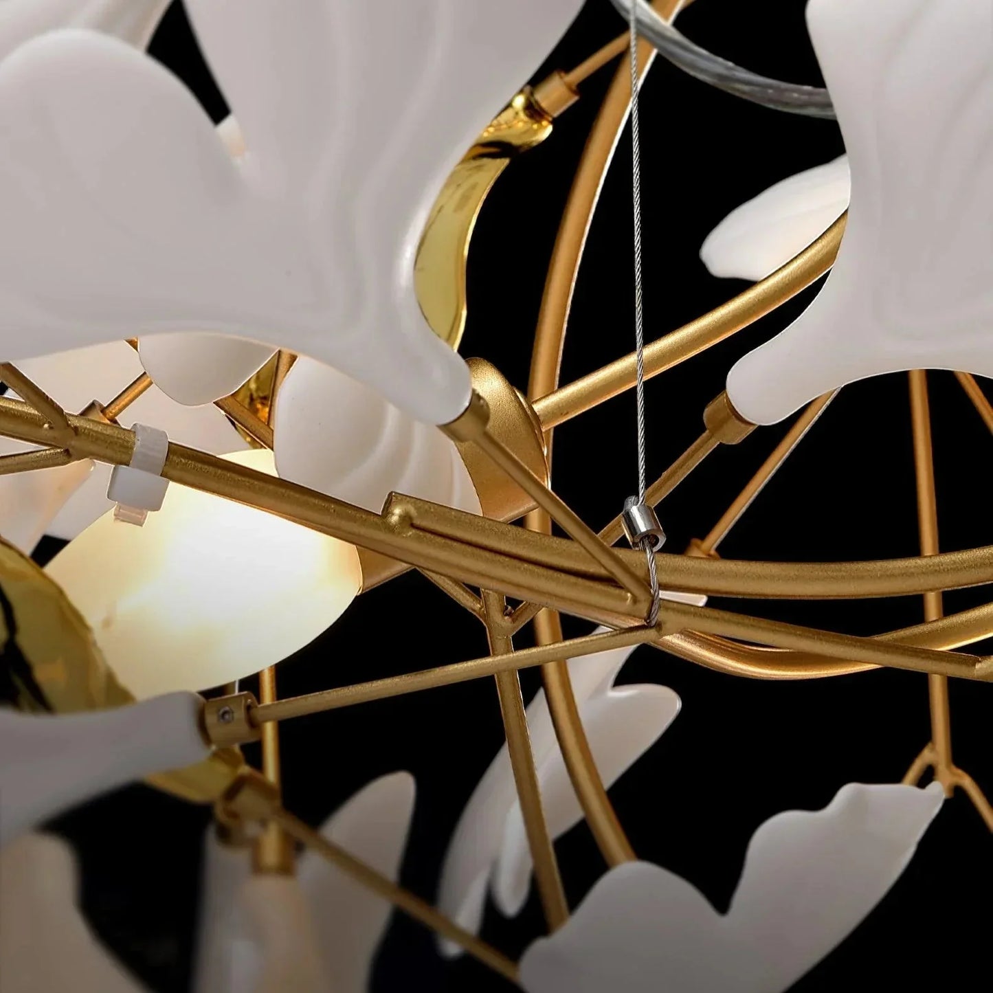 Ceramic Gingko Chandelier B