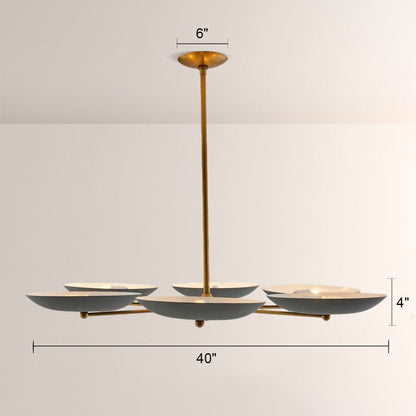 Grant Round Dish-shaped Chandelier