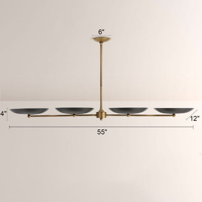 Grant Linear Dish-shaped Chandelier