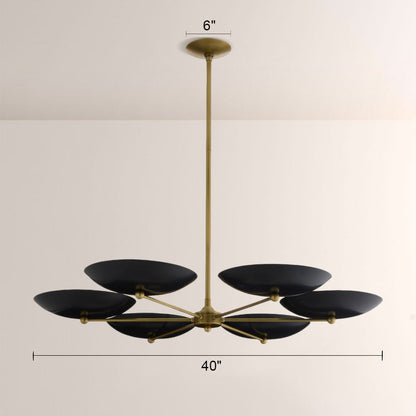 Grant Round Dish-shaped Chandelier