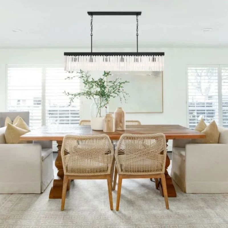 Grent Crystal Rectangle Chandelier