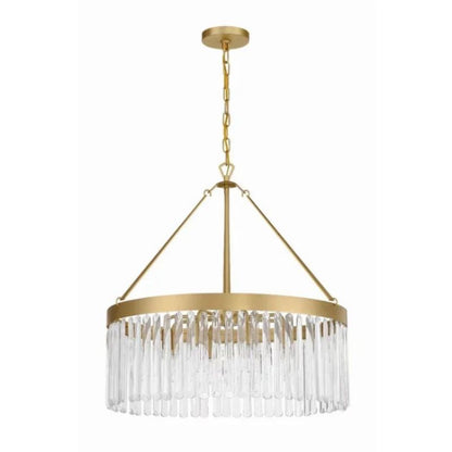 Grent Crystal Waterfall Round Chandelier