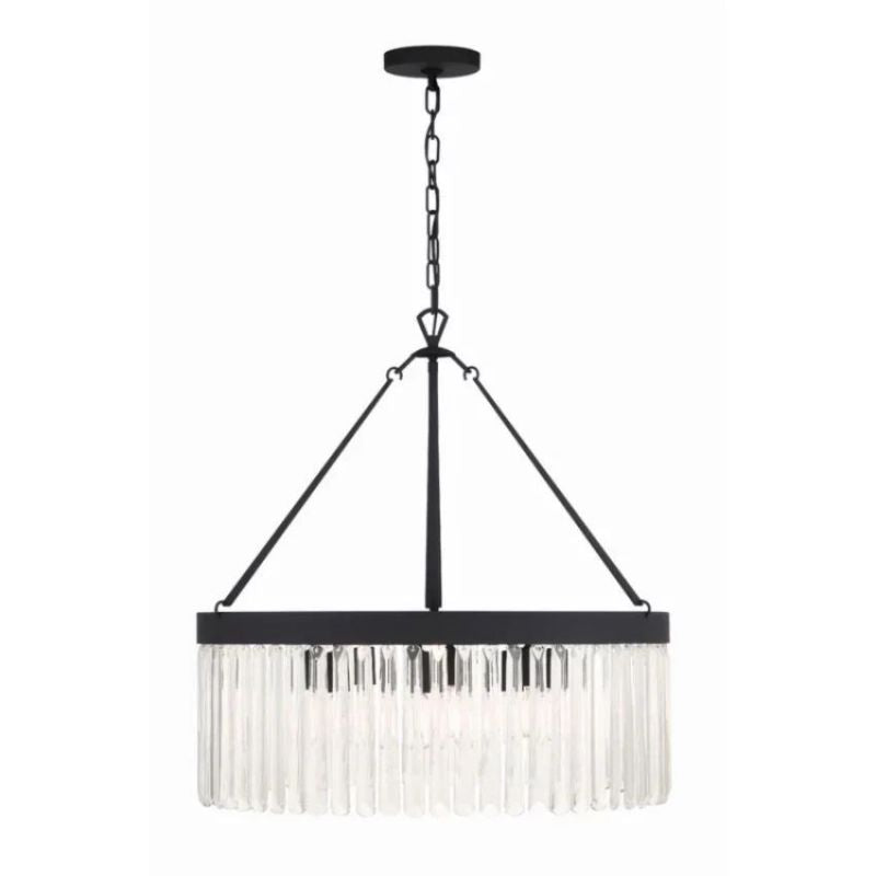 Grent Crystal Waterfall Round Chandelier