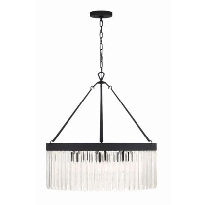 Grent Crystal Waterfall Round Chandelier
