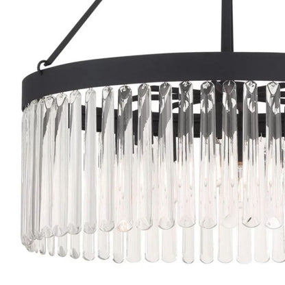Grent Crystal Waterfall Round Chandelier