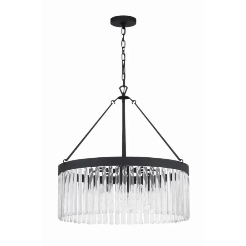 Grent Crystal Waterfall Round Chandelier