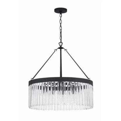 Grent Crystal Waterfall Round Chandelier