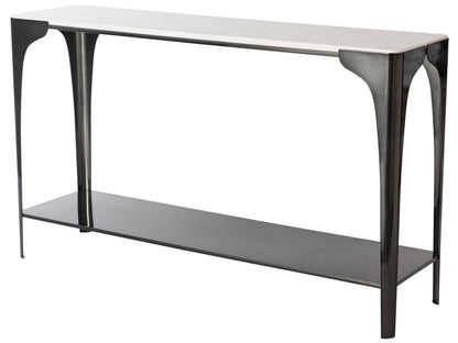 Cove Rectangular Console Table with Marble Top