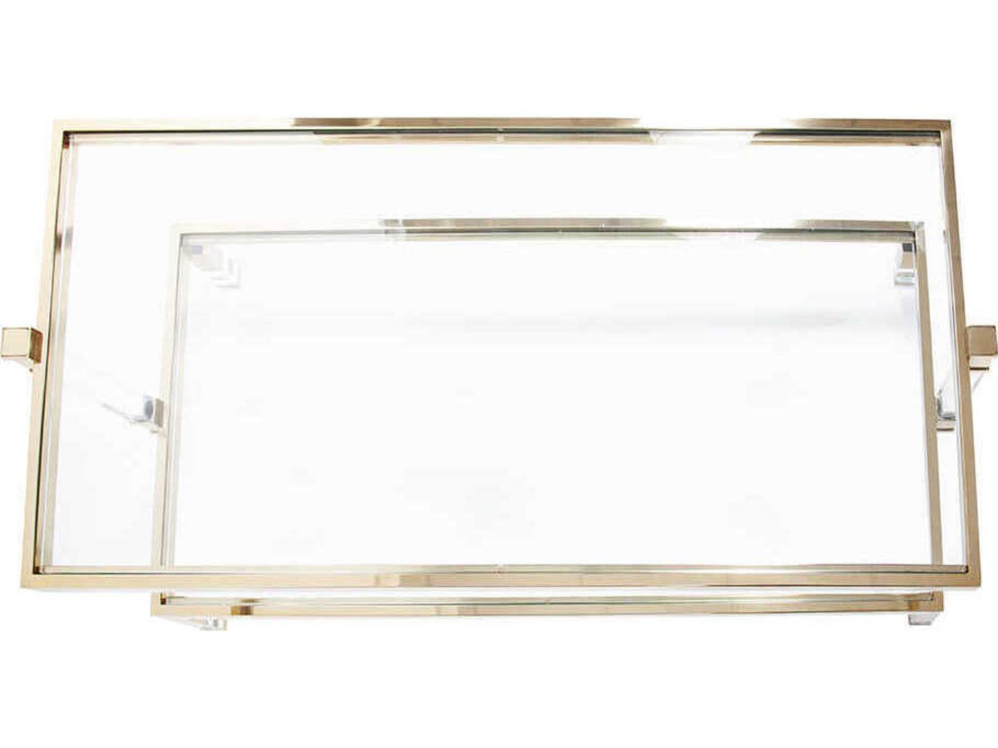 Goldwyn Rectangular Glass Gold Coffee Table