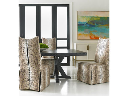 Urban Loft Rectangular 112-Inch Ash Dining Table in Washed Canvas