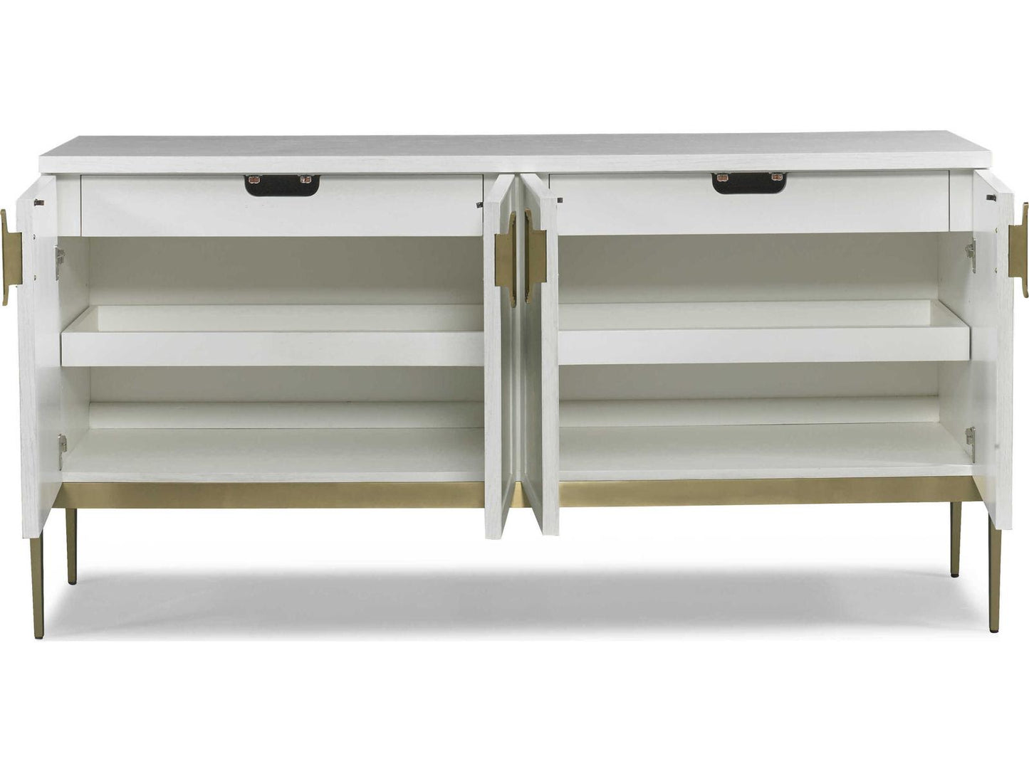 Odyssey 72-Inch Ash Wood Sideboard in Sugar Colza Finish
