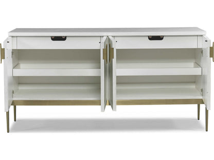 Odyssey 72-Inch Ash Wood Sideboard in Sugar Colza Finish