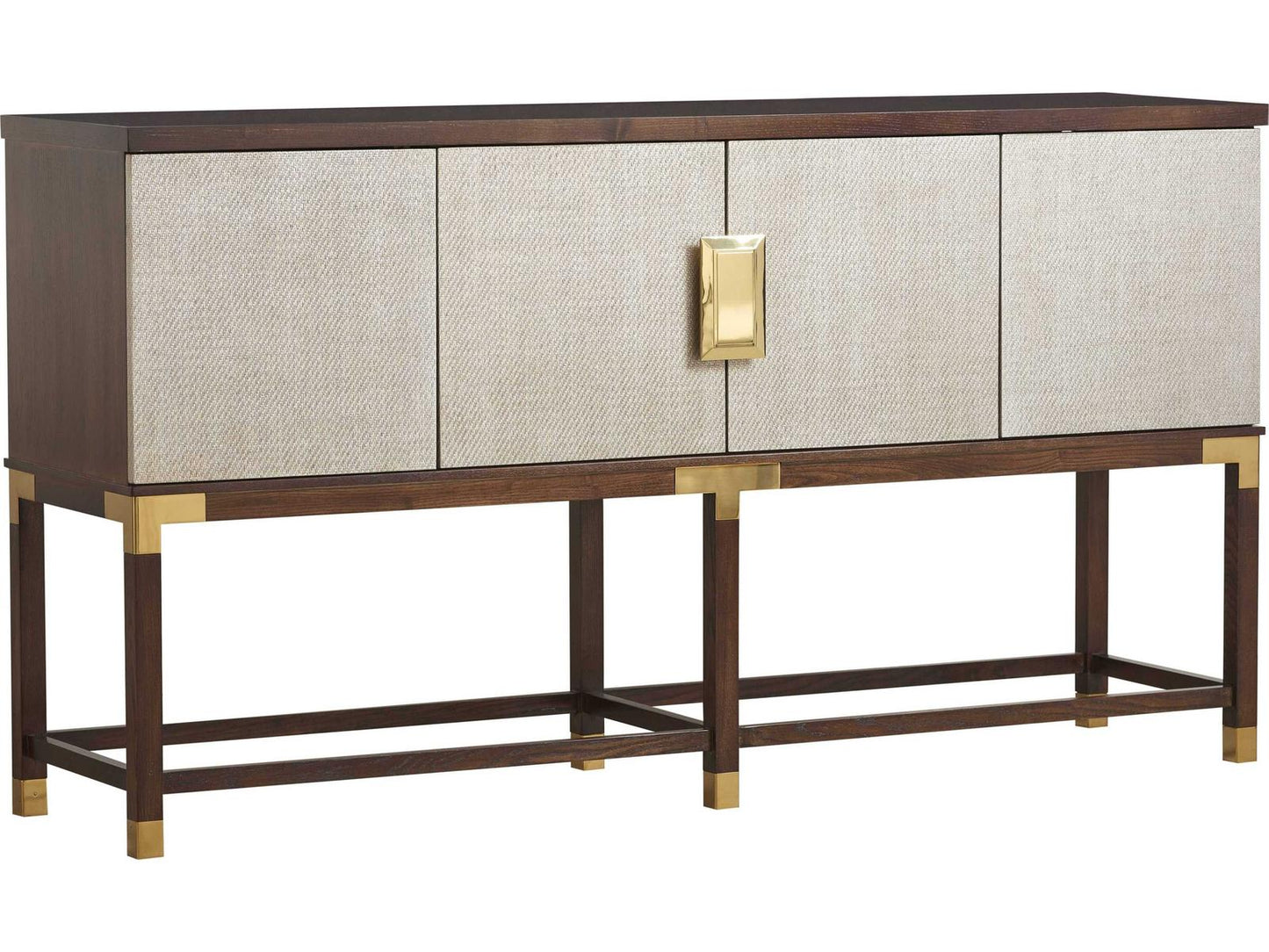 Trellis Graham Sideboard in Modern Walnut with Silver Fox Doors