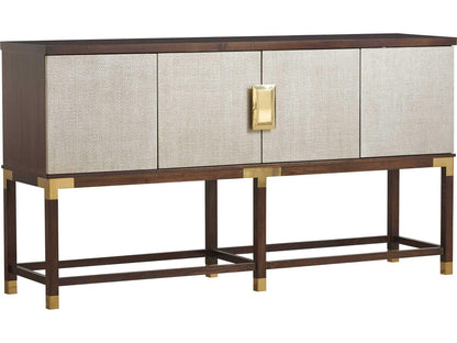 Trellis Graham Sideboard in Modern Walnut with Silver Fox Doors