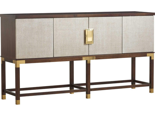 Trellis Graham Sideboard in Modern Walnut with Silver Fox Doors