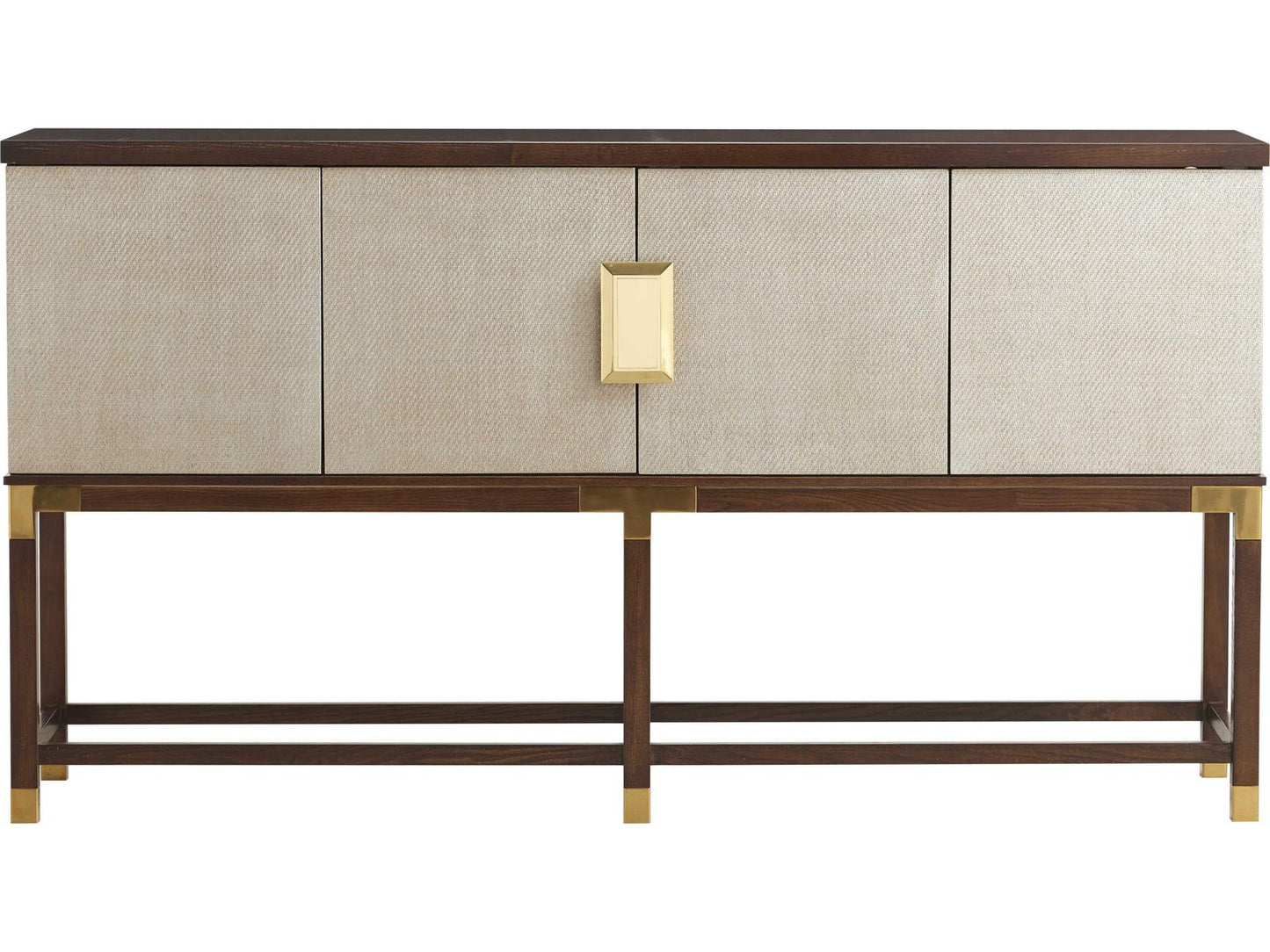 Trellis Graham Sideboard in Modern Walnut with Silver Fox Doors