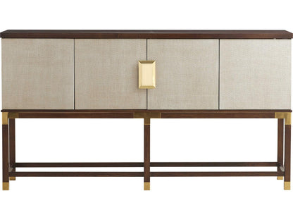 Trellis Graham Sideboard in Modern Walnut with Silver Fox Doors