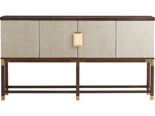 Trellis Graham Sideboard in Modern Walnut with Silver Fox Doors