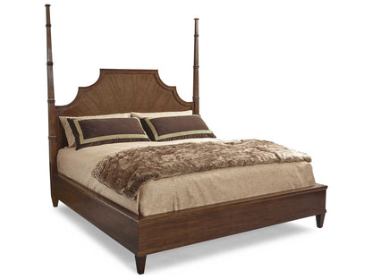 Trellis Queen Poster Bed in Cotswold Brown Ash Wood