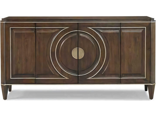 Terra Modern Leone 76-Inch Walnut Wood Sideboard Media Console Carob Brown