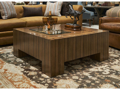 Journey The World Square Wood Vienna Cocktail Table