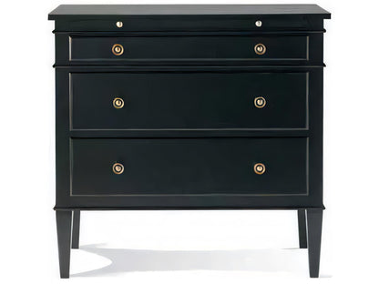 Metropolitan Classics 3-Drawer Nightstand in Black Cherry Wood