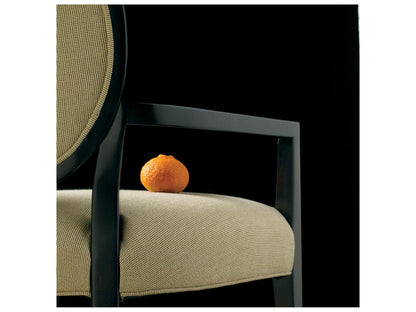 Stratos Upholstered Katie Oval Back Arm Dining Chair