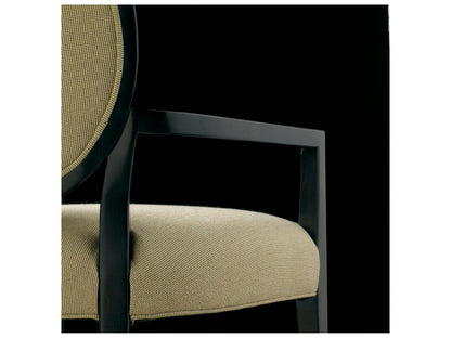 Stratos Upholstered Katie Oval Back Arm Dining Chair