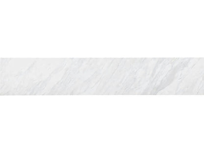 Reimagine Rectangular Console Table with Volakas Stone Top and Black Nickel Finish