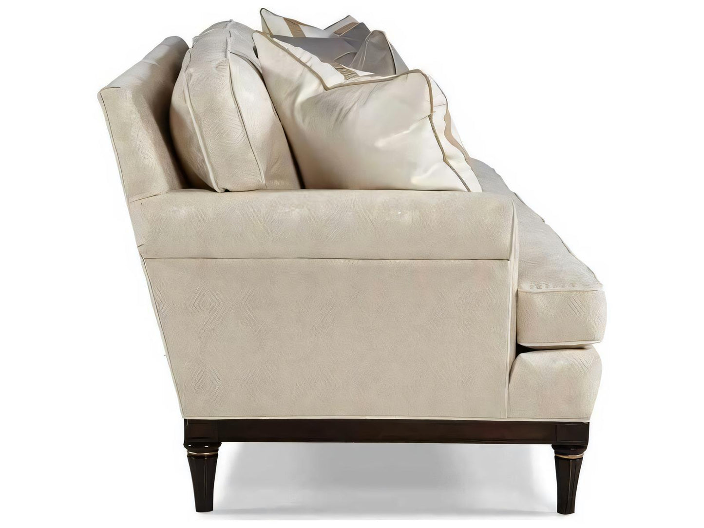 Custom Elements Upholstery 3-Seat Sofa in Cafe Noir Beige Fabric