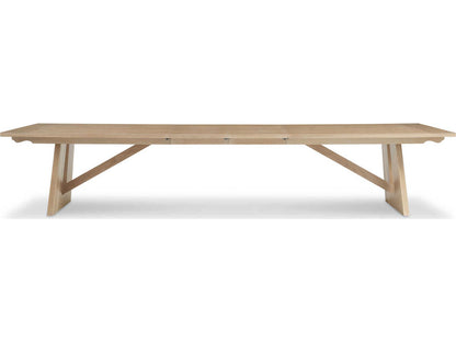 Revival 81 Primland Trestle Rectangular Dining Table in Light Oak