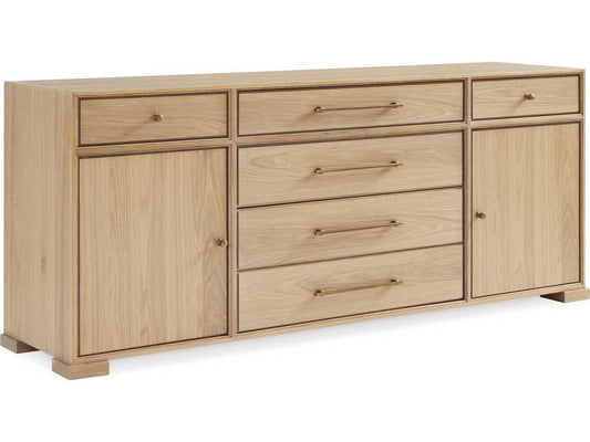 McCormick 6-Drawer Triple Dresser in Brown Oak