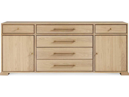 McCormick 6-Drawer Triple Dresser in Brown Oak