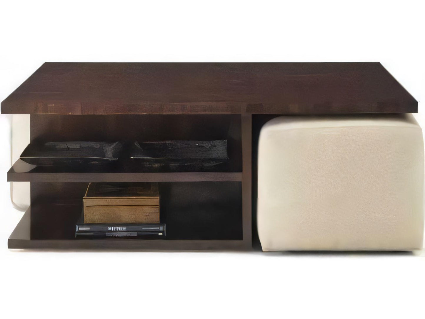 Skyloft Rectangular Wood Coffee Table in Walnut